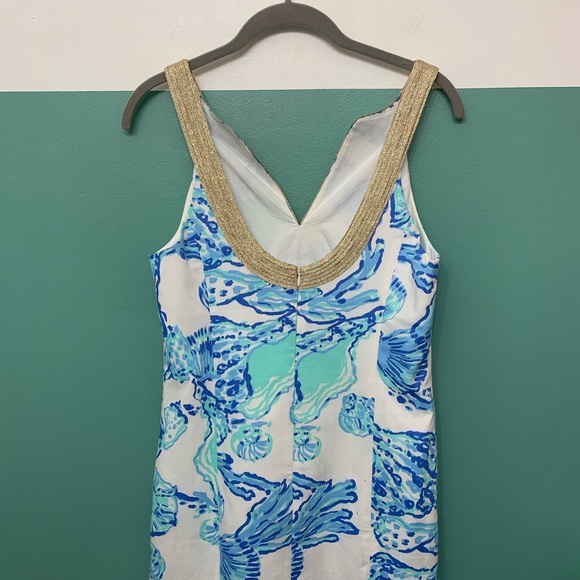 Lily Pulitzer Emery Shift Dress in Barefoot Princess in Resort White Size 4 - Picture 13 of 15